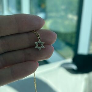 Kemo Sabe Yellow Gold Star of David Necklace